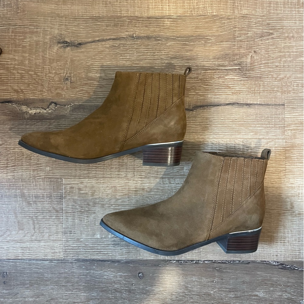 Marc Fisher suede Chelsea booties